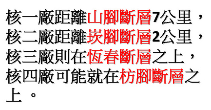 台電調查報告：三座運轉中核電廠 全陷斷層、海底火山