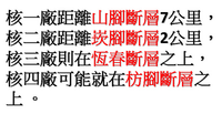 台電調查報告：三座運轉中核電廠 全陷斷層、海底火山